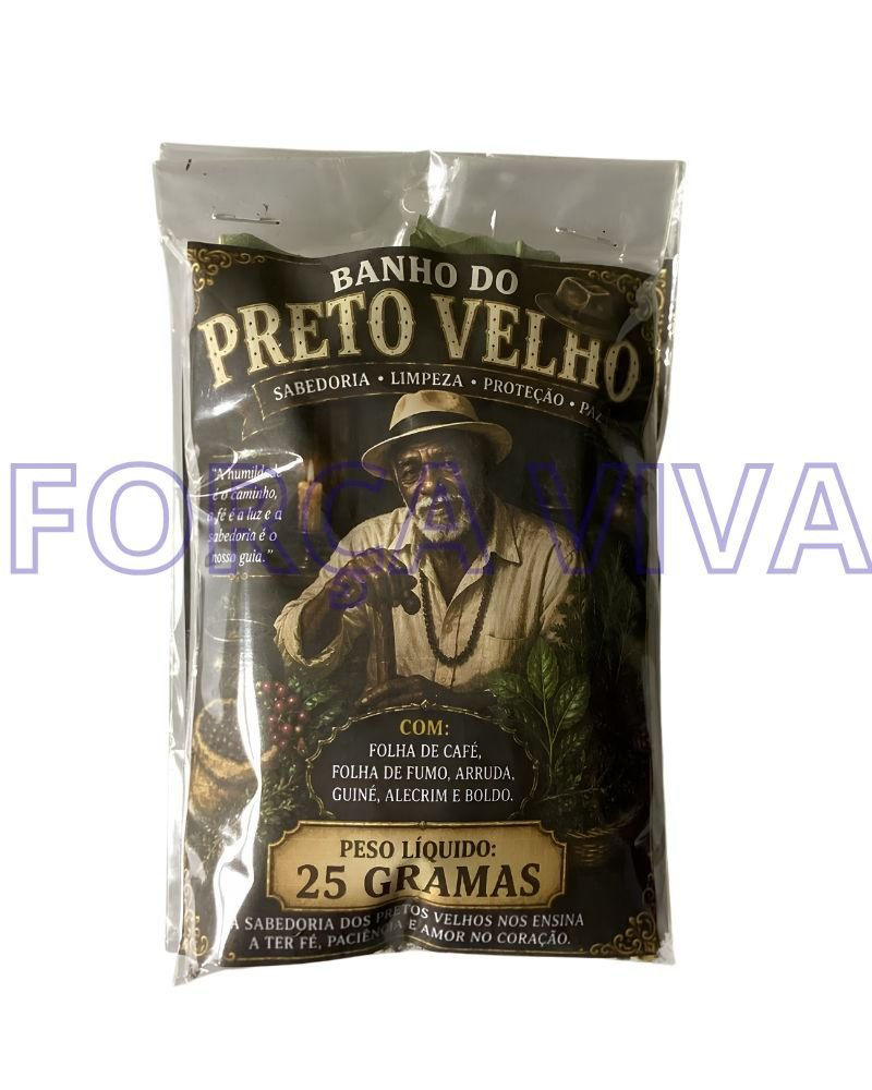 Banho de Ervas Pretos Velhos – Blend de Limpeza Espiritual e Sabedoria Ancestral – Força Viva