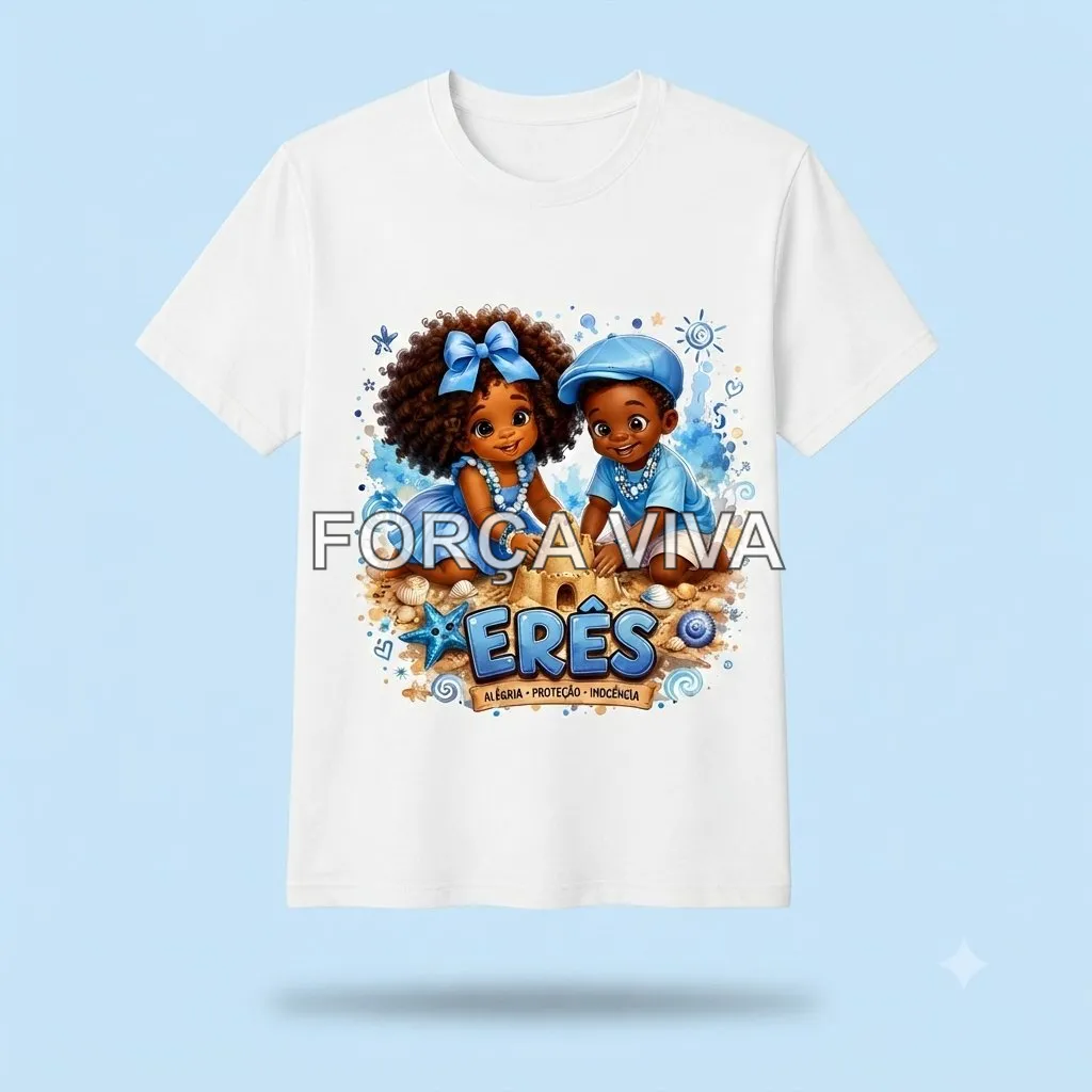 Camiseta Erês Castelo de Areia - Tamanhos P ao GG