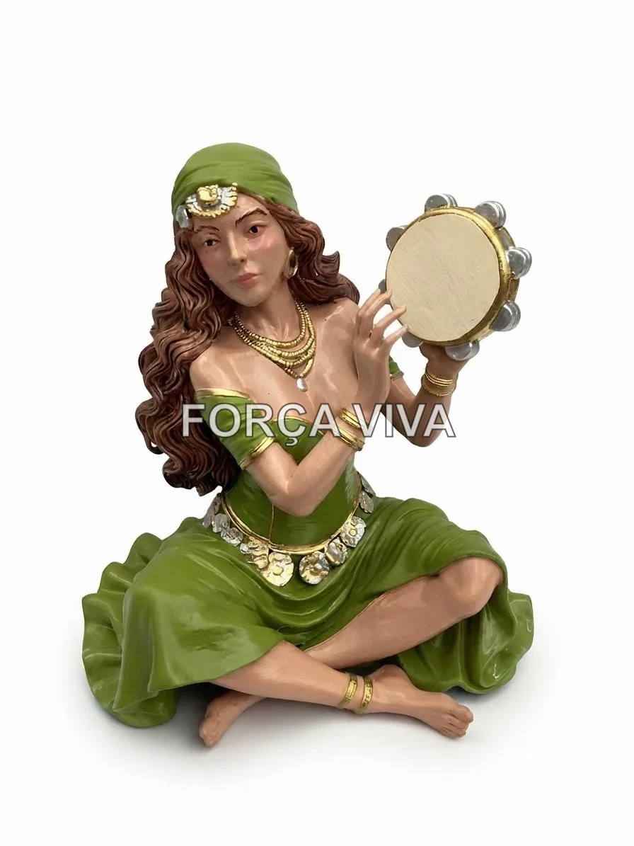 imagem-de-cigana-verde-15cm-impressao-3d