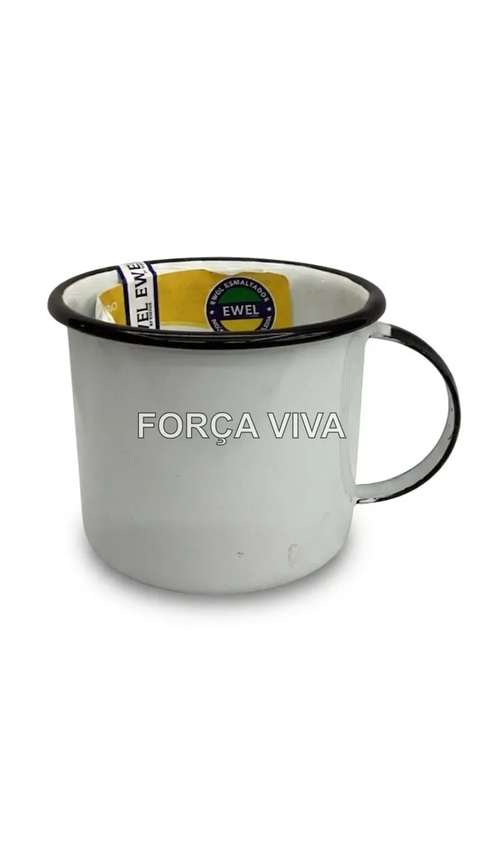 Caneca de Ágata Ewel 8cm 370ml Original | Força Viva