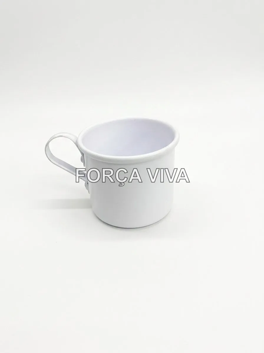 Caneca Esmaltada 6cm | Força Viva