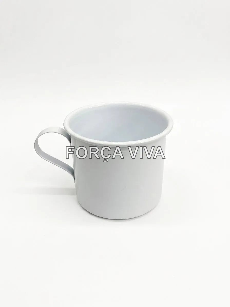 Caneca Esmaltada 8cm | Força Viva