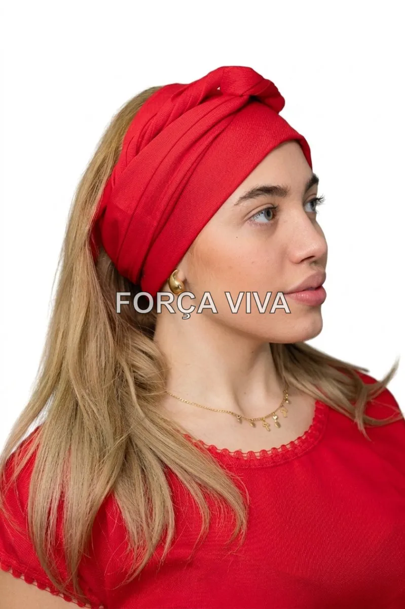 Pano de Cabeça Vermelho Oxford | Força Viva
