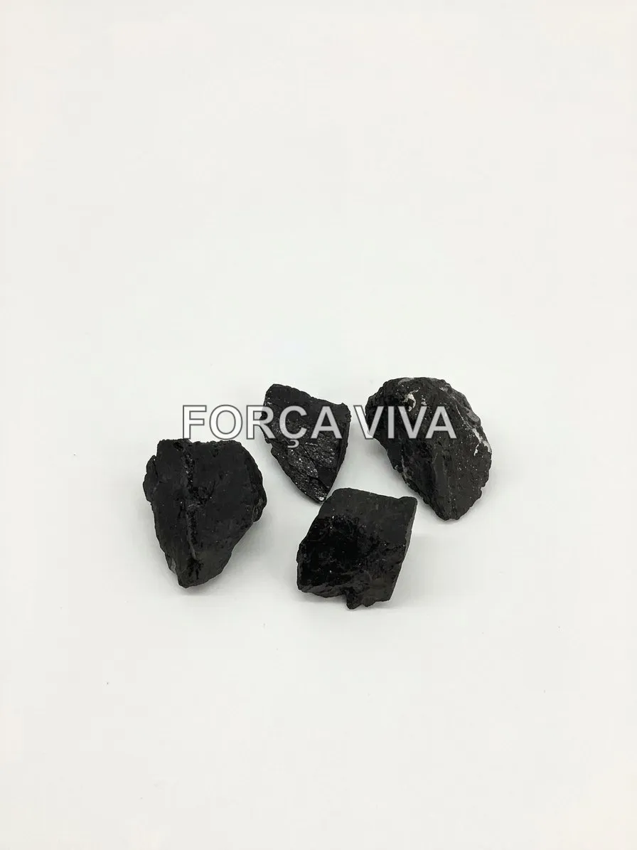 Pedra Turmalina Negra Natural (2 a 4cm) | Força Viva