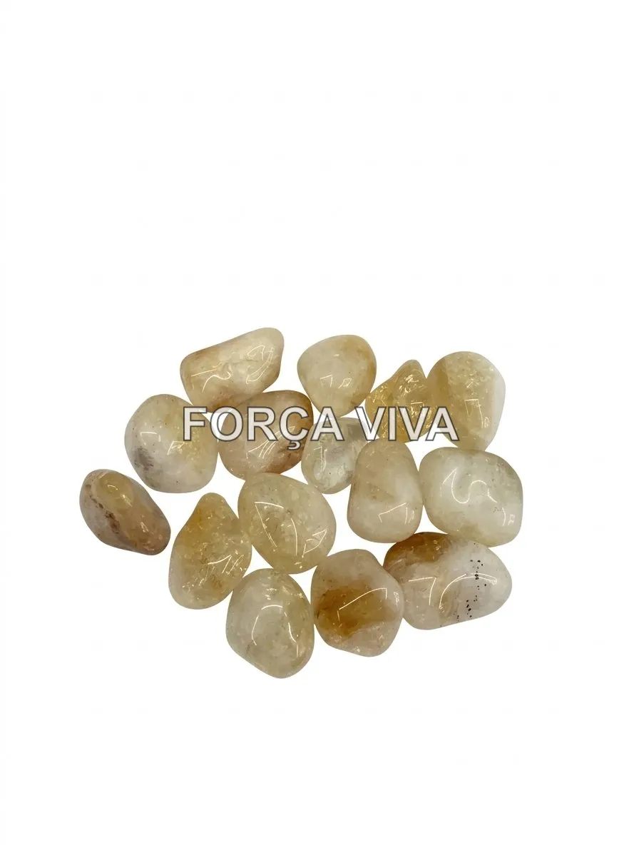 Quartzo Citrino Natural Rolado | Cristal da Prosperidade | Força Viva