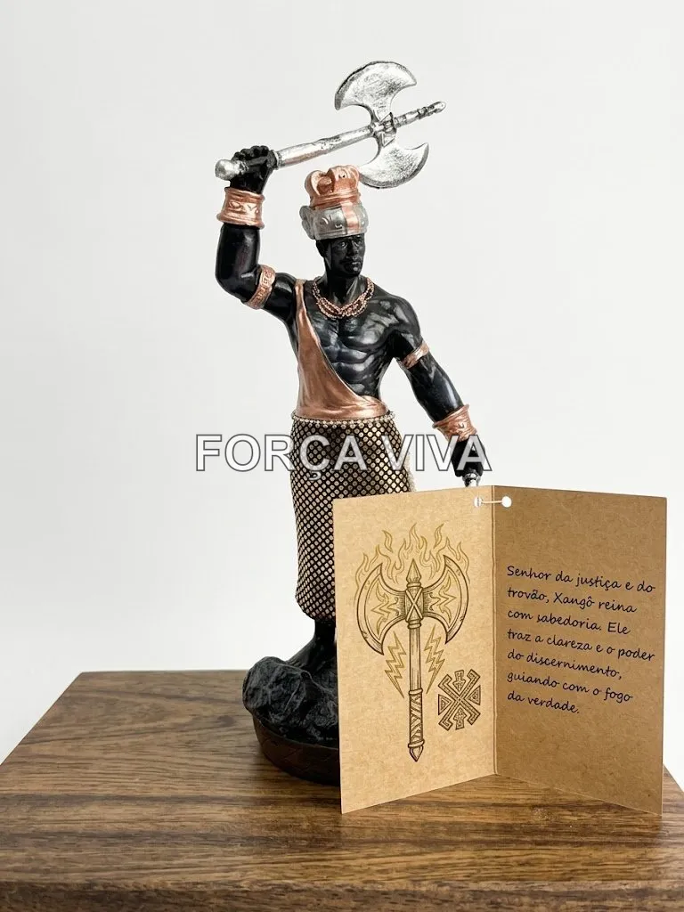Imagem Xangô Resina 22cm - Força Viva