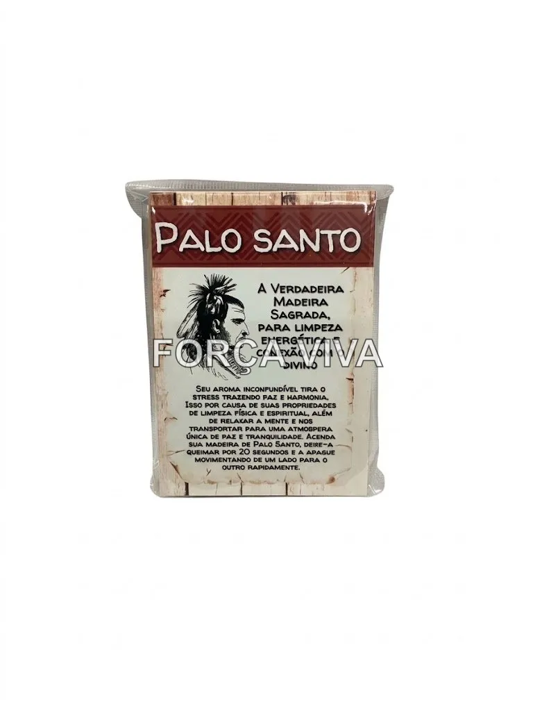Palo Santo em Madeira Natural - Força Viva