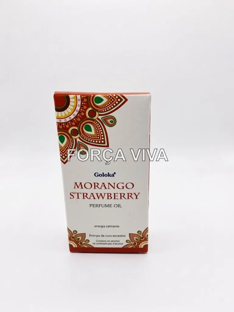 Óleo Perfumado Goloka Morango Sem Álcool - Força Viva