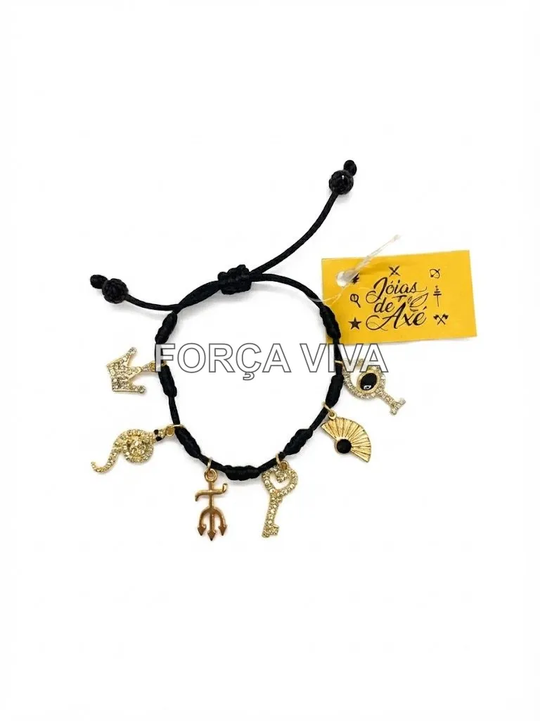 pulseira-sete-nos-dos-orixas-pingentes-dourados